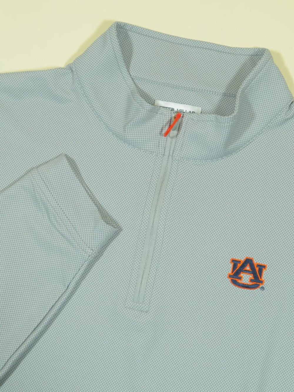 Peter Millar Perth Auburn University Pullover Mens 2XL Gray 1/4 Zip Golf Stretch